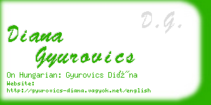 diana gyurovics business card